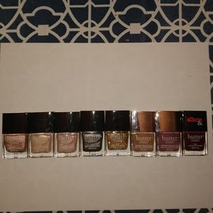 Lot of 8 unused 0.2oz Butter London nail polishes